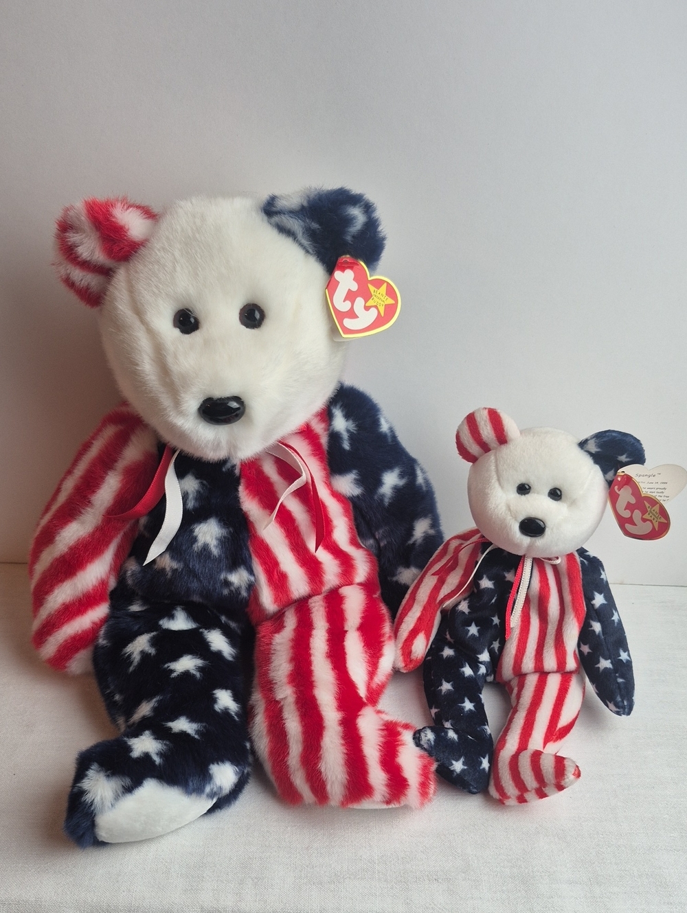 Ty "Spangle" Beanie Buddy and Baby Duo